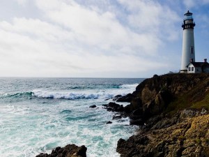 Lighthouse by the sea
