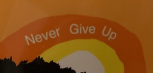 Never Give Up painting