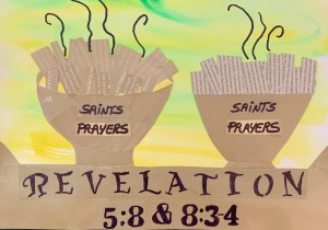 “Heavenly Incense” paper collage art created by Leona J. Atkinson ©️03-11-2020