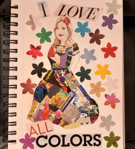 Paper Collage titled” I Love All Colors” by Leona J. Atkinson 